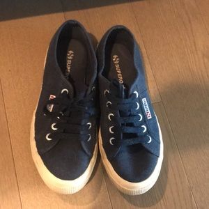 Navy blue Superga sneakers
